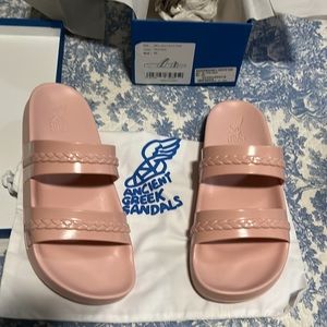 Ancient Greek jelly slide sandals